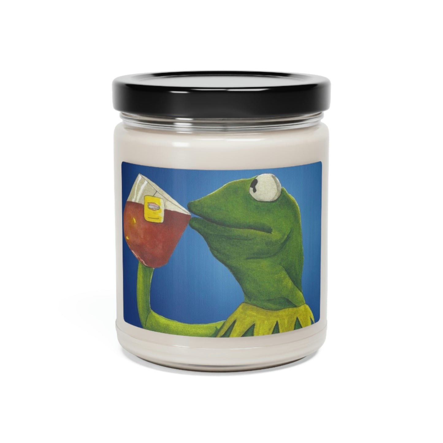 Frog Drinking Scented Soy Candle